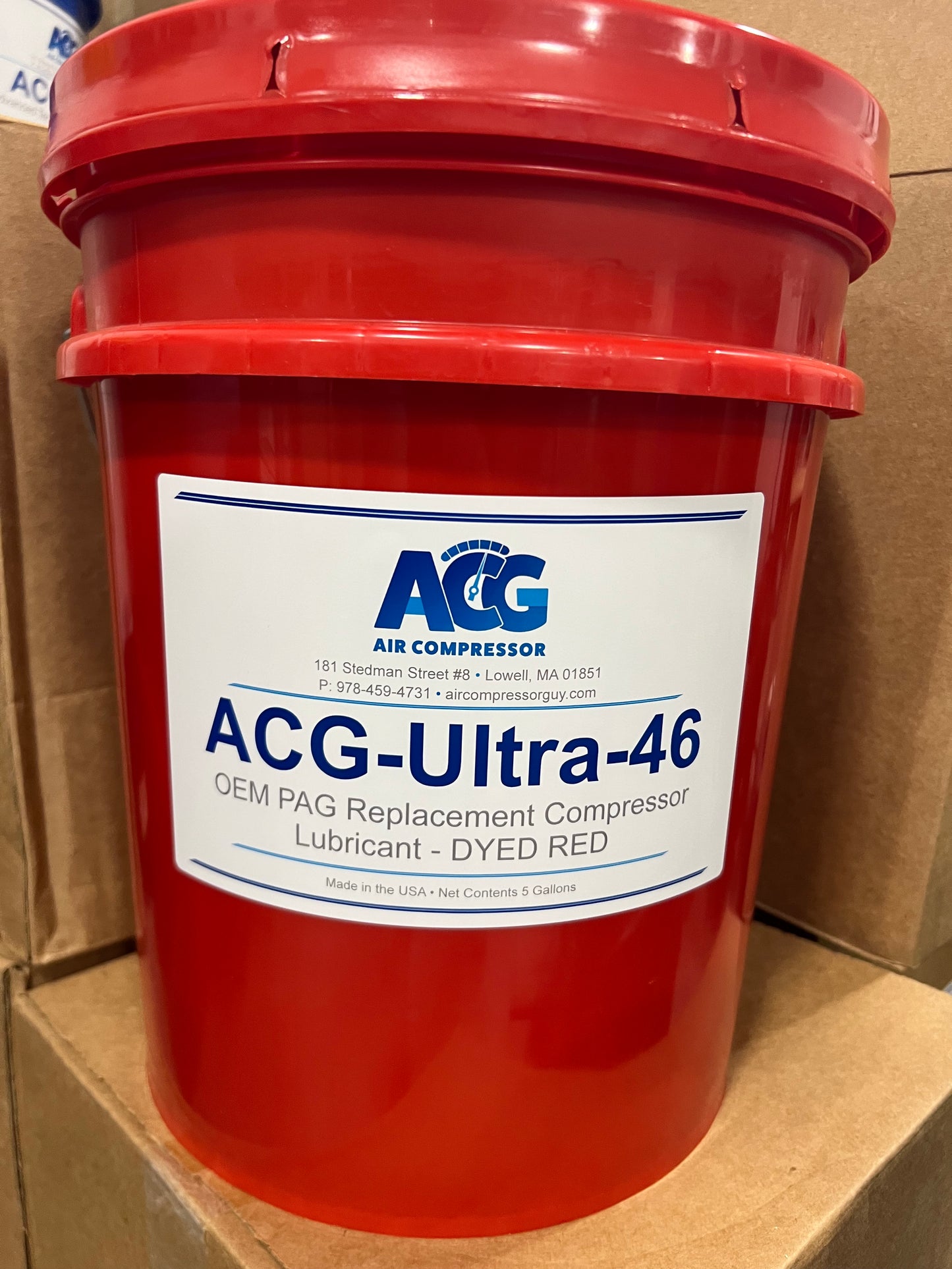 ACG-Ultra OEM PAG Replacement Compressor Lubricant - 5 gal.